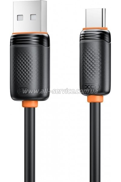 ���� ������ USB 2.0 AM to USB-C 1.0m 3A black XO (XO-CB-300UC-BK)