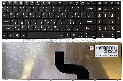 Клавиатура NB ACER Aspire 5810T 5410T 5236 5250 5349 5536 5542 5552 5738 5741 5742 5749 5750 5820 7540 7745 7750 eMachines E440 E442 E640G E642 E729Z E730Z E732 G640 G732 G729Z G730 BLACK GLOSSY RU Клавиатура NB ACER Aspire 5810T 5410T 5236 5250 5349 5536 5542 5552 5738 5741 5742 5749 5750 5820 7540 7745 7750 eMachines E440 E442 E640G E642 E729Z E730Z E732 G640 G732 G729Z G730 BLACK GLOSSY RU
