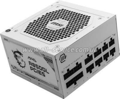   MSI 850W (MAG A850GL PCIE5 WHITE)