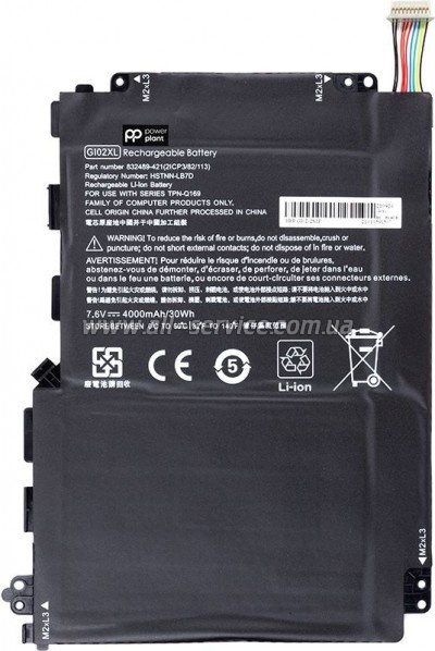���������� �� �������� HP Pavilion X2 12 (GI02XL) 7.6V 4000mAh PowerPlant (NB461738)