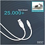 ���� ������ USB 2.0 AM to USB-C 1.0m 60W white Digitus (AK-300340-010-W)