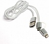 Кабель PowerPlant Quick Charge 2A USB 2.0 AM – Lightning/Micro 1м silver (KD00AS1290) Кабель PowerPlant Quick Charge 2A USB 2.0 AM – Lightning/Micro 1м silver (KD00AS1290)