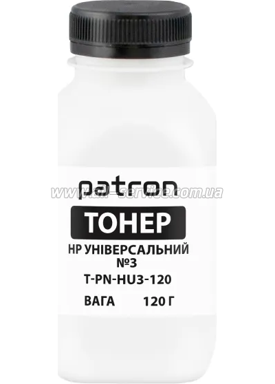 Тонер Patron HP LJ P1005/ P1505/ P1102 бутль 120г (PN-HU3-120) Тонер Patron HP LJ P1005/ P1505/ P1102 бутль 120г (PN-HU3-120)