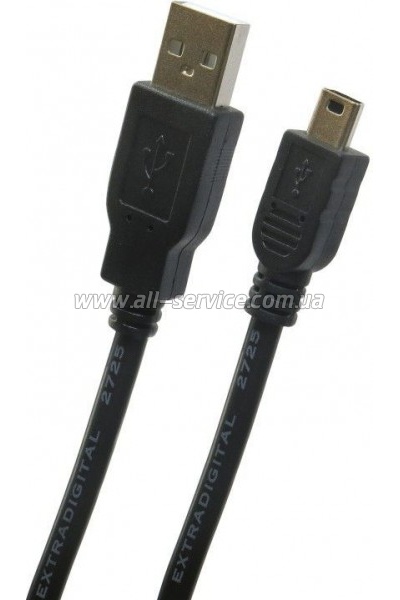 ���� ������ USB 2.0 AM to Mini 5P 0.5m Extradigital (KBU1627)