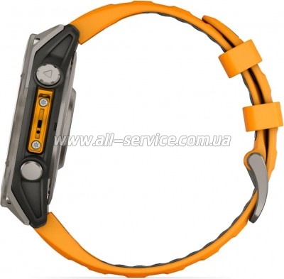 - Garmin fenix 8 47mm, AMOLED, Saph, Ti/Bare/Grpht, SparkOrg/GrphtBd, (010-02904-11)