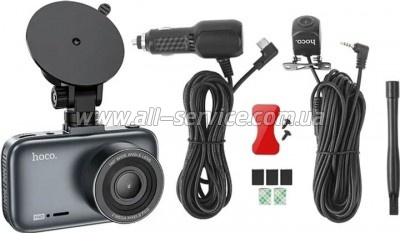  HOCO DV6 Driving recorder with 3-inch display(with rear camera) (6942007619745)