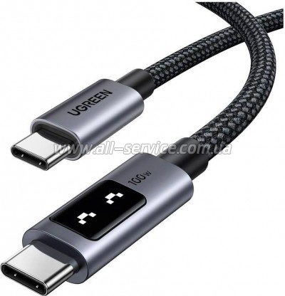 ���� ������ USB-C to USB-C 1.0m PD 100W L509 black Ugreen (35501)