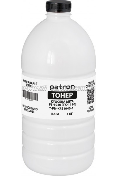 ����� Patron Kyocera Mita FS-1040 (TK-1110) ����� 1�� Black (PN-KFS1040-1)
