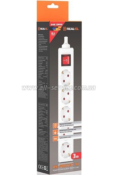 ������� ������ REAL-EL RS-Protect M 1.8m. white (EL122300025)