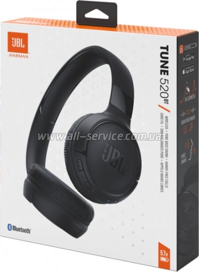  JBL Tune 520BT Black (JBLT520BTBLKEU)