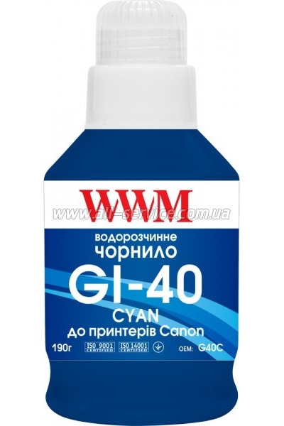  WWM GI-40 Canon GM2040/ G6040 140 Cyan (G40C)