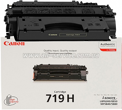     Canon 719H  LBP6300/ 6650/ MF5580/ LBP251/ MF411  HP CE505X/ 3480B002