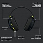  Logitech G435 Lightspeed Wireless Gaming Headset Black (981-001050)