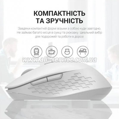  OfficePro M230W Silent Click Wireless/Bluetooth White (M230W)