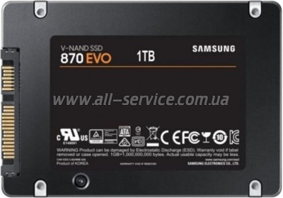  SSD 2.5" 1TB 870 EVO Samsung (MZ-77E1T0B/EU)