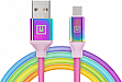 ���� ������ USB 2.0 AM to USB-C 1.0m Premium Rainbow REAL-EL (EL123500050)