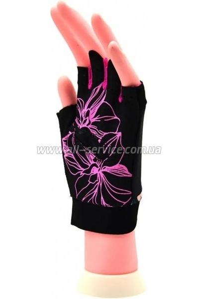    MadMax MFG-770 Flower Power Gloves Black/Pink XS (MFG-770_XS)