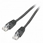 Патч корд  Cablexpert  UTP, категория 6, 0.25 м, черный  (PP6U-0.25M/BK)