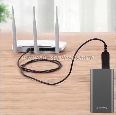 ������ ������� USB to DC 5.5x2.5mm 9V 1.0m black ColorWay (CW-CBUD066-BK)