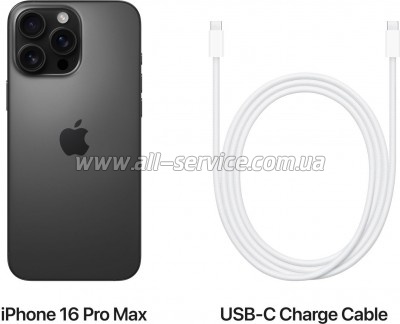  Apple iPhone 16 Pro Max 512GB Black Titanium (MYX03)