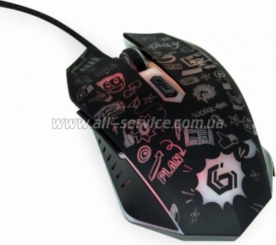  Gembird MUS-6B-GRAFIX-01 USB Black (MUS-6B-GRAFIX-01)