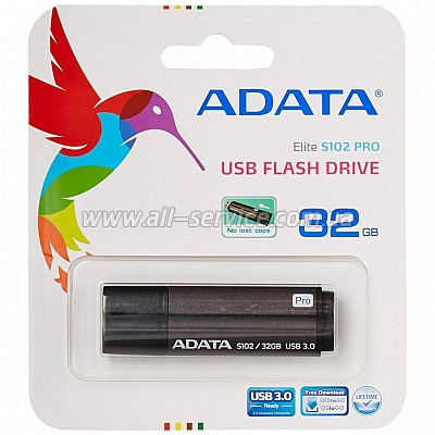  32GB ADATA S102 Pro USB 3.0 Grey (AS102P-32G-RGY)