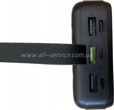   XO 30000mAh, PD/18W, QC3.0/22.5W, flashlight, Input(Micro,Type-C,Lightning), Output(3*USB,Type-C) (XO-PR156 / 29212)