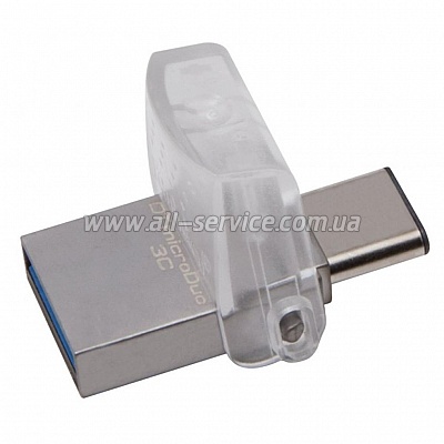 ������ 32GB Type-C Kingston DT Micro Metal Silver (DTDUO3C/32GB)