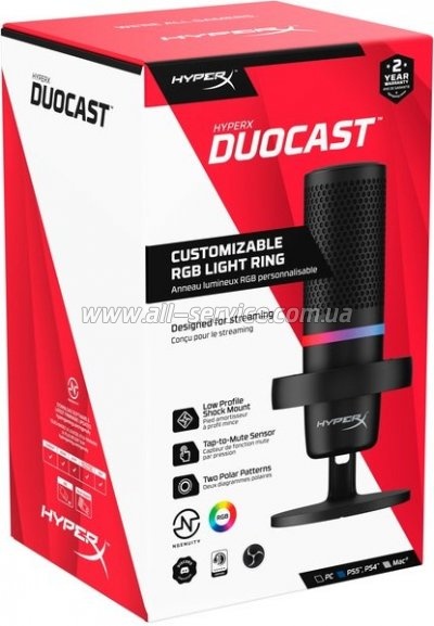  HyperX DuoCast Black (4P5E2AA)