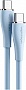 ���� ������ USB-C to USB-C 1.0m USB2.0 100W (20V/5A) Light Blue Silicone Vention (TAWSF)