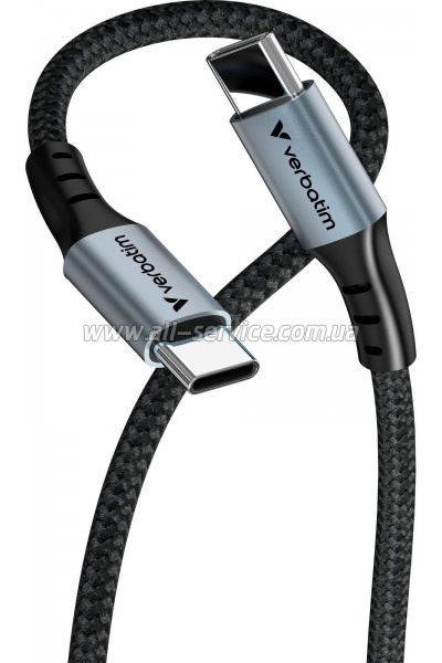 ���� ������ USB-C to USB-C 1.2m 100W black Verbatim (31846)