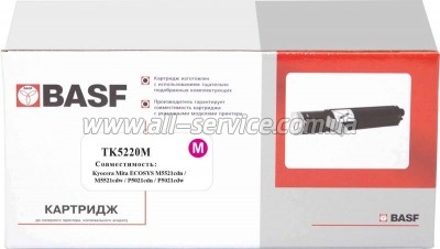 �����-�������� BASF Kyocera M5521/ P5021/ TK-5220M ������ 1T02R9BNL1 Magenta (BASF-KT-1T02R9BNL1)