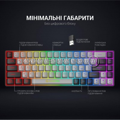  GamePro GK935 Wireless LED Black (GK935)