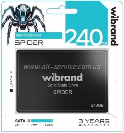  SSD 2.5" 240GB Spider Wibrand (WI2.5SSD/SP240GBST)