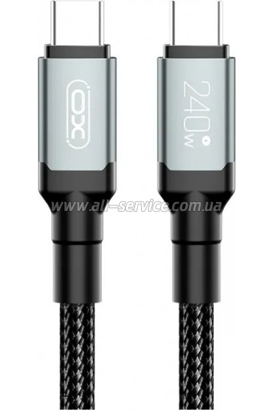 ���� ������ USB-C to USB-C 1.0m XO (NB-Q264B-CC.black)