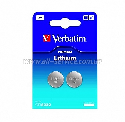  VERBATIM CR 2032 / 2bl Lithium 3V   1 .