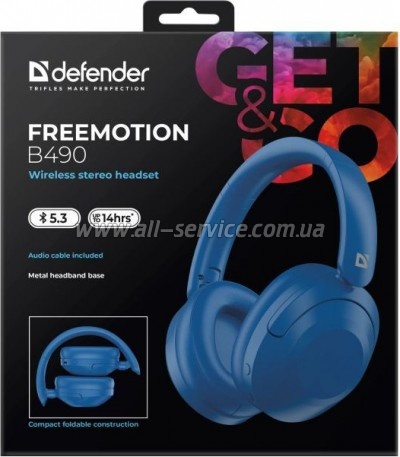 �������� Defender FreeMotion B490 Bluetooth Blue (63491)