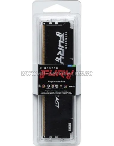     DDR5 16GB 5600 MHz Beast Black Kingston Fury (ex.HyperX) (KF556C40BB-16)