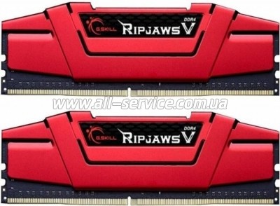    DDR4 8GB (2x4GB) 2400 MHz RIPJAWS V RED G.Skill (F4-2400C17D-8GVR)