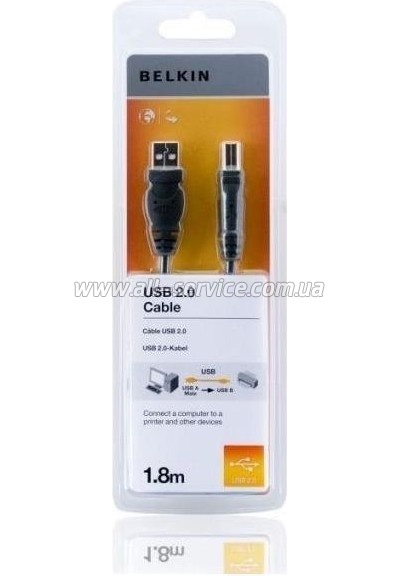 ������ ��� �������� USB 2.0 AM/BM 1.8m Belkin (F3U154bt1.8M)