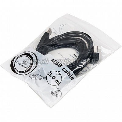    USB 2.0 AM/BM 3.0m Cablexpert (CCP-USB2-AMBM90-10)