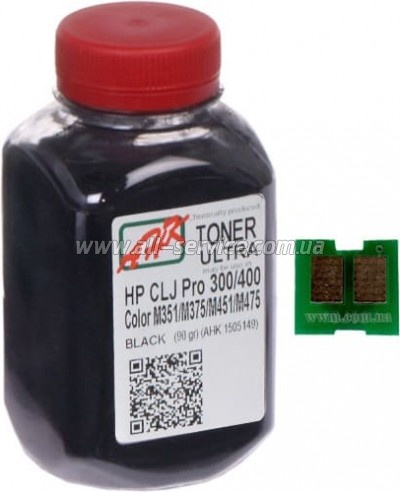Тонер + чип АНК HP CLJ Pro 300/ 400/ M475 бутль 90г Black (1505161) Тонер + чип АНК HP CLJ Pro 300/ 400/ M475 бутль 90г Black (1505161)