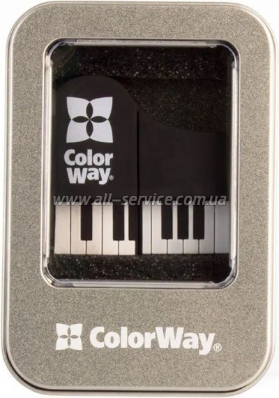e ColorWay Piano 32GB 3.0 Black (CW-USBPO32)