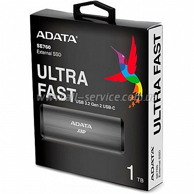SSD  USB 3.2 256GB ADATA (ASE760-256GU32G2-CTI)