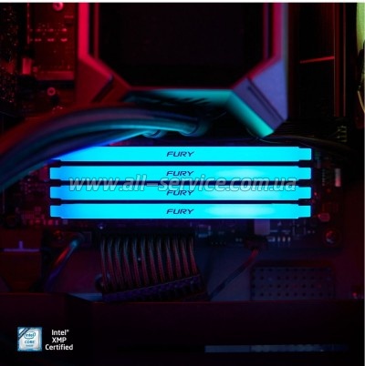 ������ ������ ��� ���������� DDR4 32GB 3200 MHz Beast RGB Kingston Fury (ex.HyperX) (KF432C16BB2A/32)