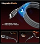 ���� ������ USB-C to USB-C 1.2m PD60W magnetic digital display nylon gray Choetech (XCC-1067-GY)