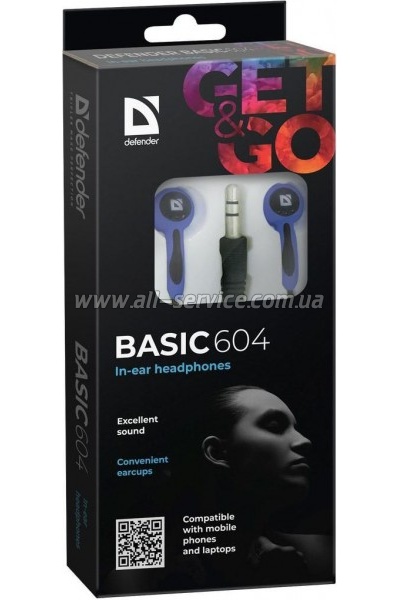 �������� Defender Basic 604 Black-Blue (63608)