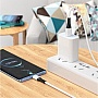 ���� ������ USB 2.0 AM to USB-C 1.0m 3A silicone X82 white HOCO (6931474768582)