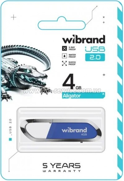  Wibrand 4GB Aligator Blue USB 2.0 (WI2.0/AL4U7U)