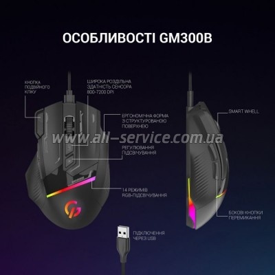  GamePro GM300B USB Black (GM300B)